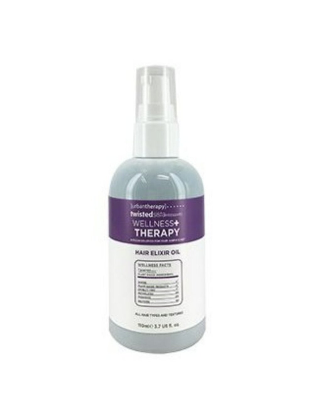 Urban Therapy Twisted Sista Wellness Therapy Hair Elixir Oil 3.7 Oz Plant-Based